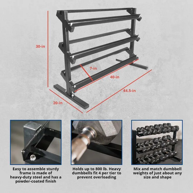 Titan 3 Tier Dumbbell Weight Rack