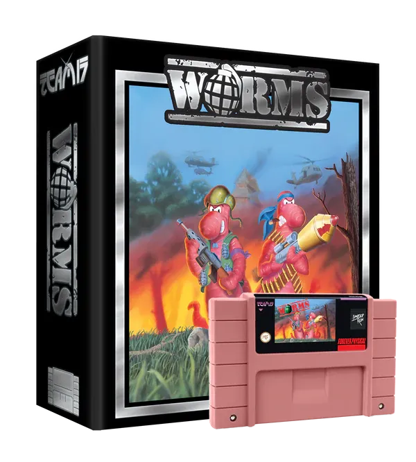 WORMS COLLECTOR'S EDITION (Gray or Peach)  - SNES