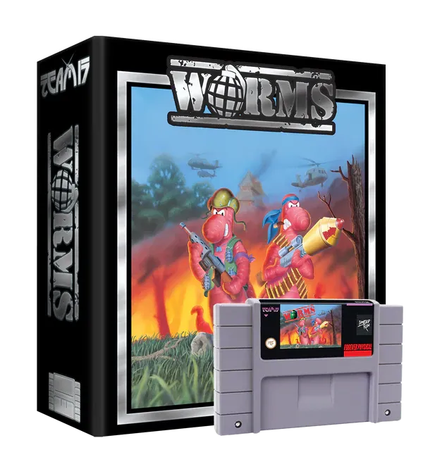 WORMS COLLECTOR'S EDITION (Gray or Peach)  - SNES